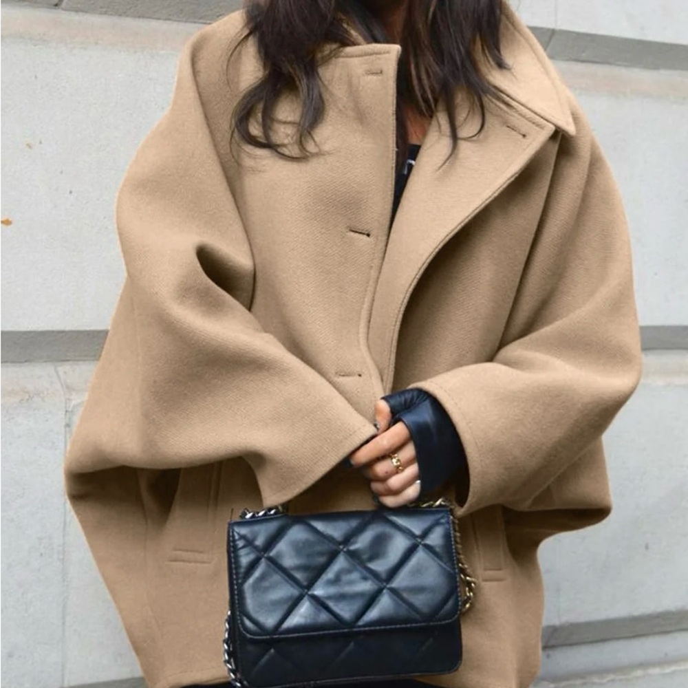 Oversized Pea Coat for Women